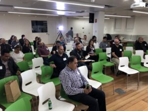 Helen from Business Agility Melbourne telling everyone about her meetup group. You should check it out! #yownight https://t.co/IX1h9dZpkd https://t.co/ozLm8ADB8M