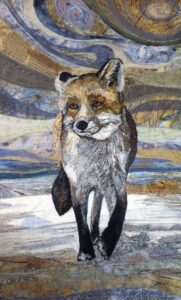 RT @womensart1: 'Fox trot' machine embroidered textile art by UK textile artist Rachel Wright #womensart https://t.co/Zd0Jg127MB