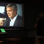 George Clooney appeared, and @moekiss made a noise. 😂 #wawsydney https://t.co/TLQHIymW6k