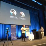 Quokka selfie and a cute doggo in the intro from @JeffreyTheobald and Wai Chee from @Zendesk! They’re telling us about putting ML systems into production. #YowData https://t.co/mStroMGt1u