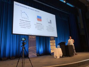 Pro tip from Hercules: to be a vis champ, use the triptych approach when using data to tell a story to your stakeholders. #YowData https://t.co/xNkzeeQYoE