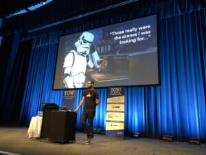 Next up - @rohandhupelia from @Atlassian (in a great shirt!) leading us through a retrospective on building their data lake. #YOWData https://t.co/Ml9QyrctYB