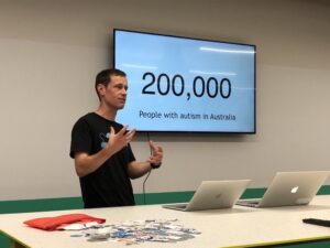 There are 200K ppl with autism in Australia. If you think @MichaelTozer can help your company, please reach out. Help him change the world. #sydtechleaders https://t.co/bqHDSPBTsq