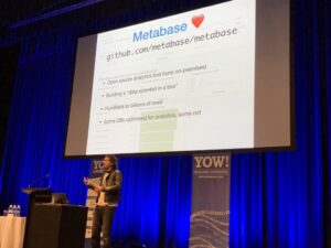 Metabase is like an open source “data scientist in a box.” Ooh, that seems useful! #ylj18 https://t.co/0sVZuc25W4 https://t.co/EjOHxM6m0h