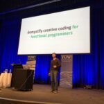 . @Xavier_Ho wants to demystify creative coding for functional programmers. He says the stereotype of “logical” programmers not being creative is NOT TRUE. 👏 #ylj18 https://t.co/iUTpES4E20