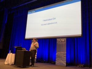 Shout out to @jessitron and her YOW 2016 talk on Elm, which inspired @unixbigot to take the plunge! #ylj18 https://t.co/72keKTeswK https://t.co/R6FaG6sTtP