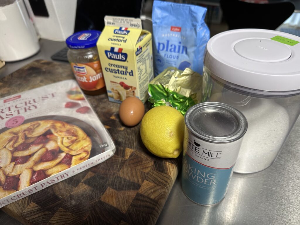 Ingredients for Bachelor's Pudding