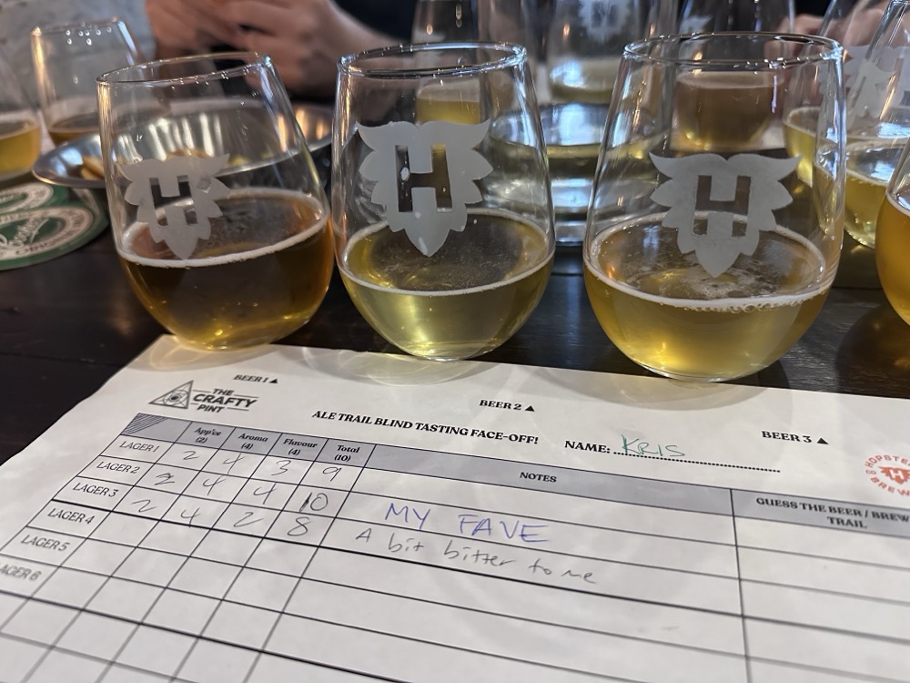 Crafty Pint judging form