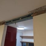 Week 5: Not a lot of visible progress. They poured a leveling compound to help smooth out some of the dips in the floor, which took a while to set. They also removed the old A/C and started installing the new units. They’re also building in a bulkhead for the new kitchen pass lights. 🏠 #renovation