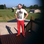 The red pants were $8 on sale. He got them because, yes, he's actively TRYING to dress like Sheldon Cooper now.