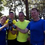 Me, Eoin, Andrew, and Jaydub enjoying an ice cold Sam Adams after today's Worldwide Festival of Races event in Sydney.