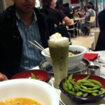 Kunaal was a little surprised by his iced green tea cappuccino at Ichiban Boshi.