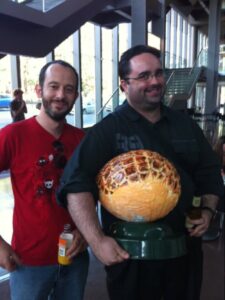 Toastman, the Snook, and a giant fake ham glued to a landmine. #sydneytheater #shortandsweet