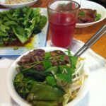 Tonight's Jamie meal: Rib-Eye Stir-Fry w/ Dan Dan Noodles & Chilled Hibicus Tea in 30:16! Tasty but SPICY.