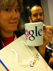 Awesome swag bag with SWEET Geek Girl Google coffee mug! Unexpected. Thanks, sponsors! #GGDSydney