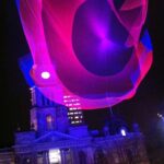 It's in front of Sydney Town Hall, and it really is breathtaking all lit up. It's called "Tsunami" and it's part of the Art & About festival.