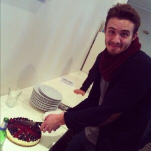 Here's @barbercraig85 cutting the cake! http://instagr.am/p/NSwaXMRJAG/