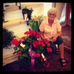 My Grandma won Grand Champion for her flowers at Corn School!