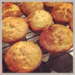 Warm muffins for the birthday boy's breakfast! Orange & Poppyseed is his favourite.