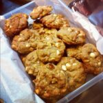 White Chocolate Macadamia cookies for work today. Bon voyage, Ivan! (cc @AusMacadamias) http://instagr.am/p/OH74itRJA7/