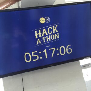 Back at work and the clock is ticking! Final push for #canvahackathon...