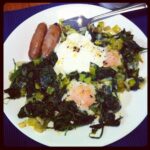 Sunday breakfast: Skillet-Baked Eggs w/ Spinach, Yogurt, & Spices Butter. YUM. http://instagr.am/p/I2sV5hRJMG/