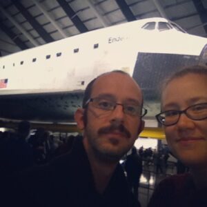 We saw the Space Shuttle today! Lots of space geek fun was had. http://instagr.am/p/TcBYZKxJGx/