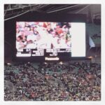 Brett Lee bowled so many wides in the 1st over that the stats line scrolled off the Jumbotron screen! #uifail #bowlerfail