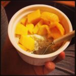 Coconut mango tapioca pudding. Gahhhh soooooo gooooood.