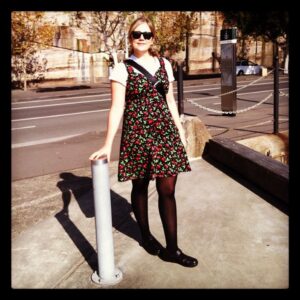 It amused me to wear a homemade dress to work when Sydney Fashion Week is happening just a few blocks away! http://instagr.am/p/KJmpNExJFt/