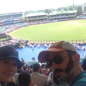 Some clouds moving in... Dodgers up by 3 at the top of the fifth! #mlbinoz