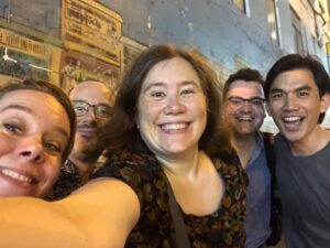 Steamy but fun first night in Hong Kong with some awesome folks!