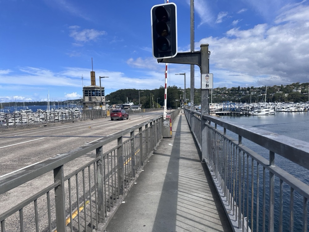 Crossing the Spit Bridge