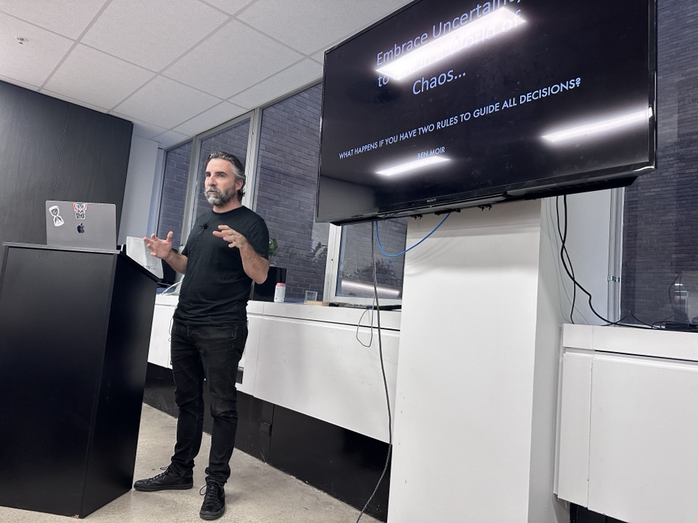 Ben speaking at Future Tech Collective