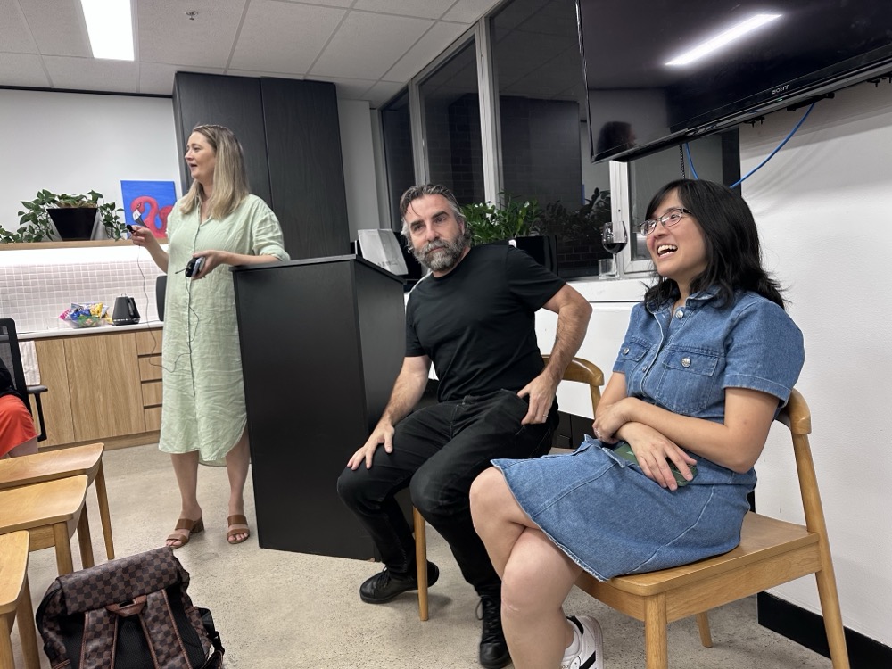 Fiona, Ben, and Georgina at Future Tech Collective